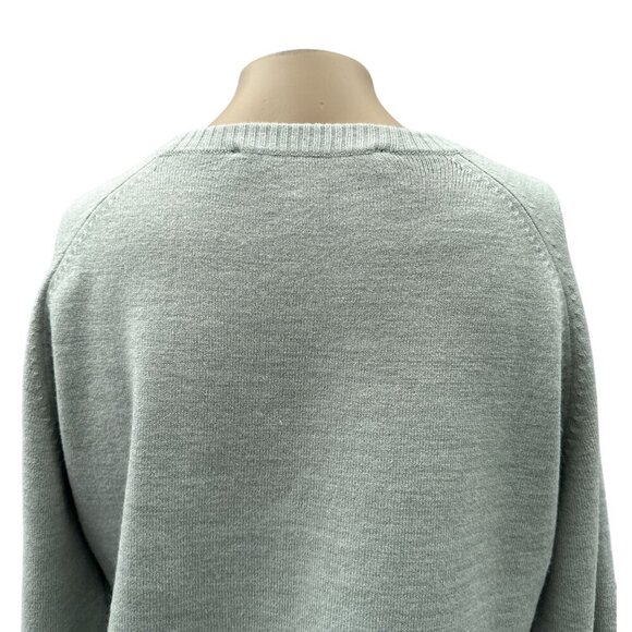 French Connection Light Gray Pullover Crewneck Long Sleeve Sweater Womens L - Picture 5 of 11